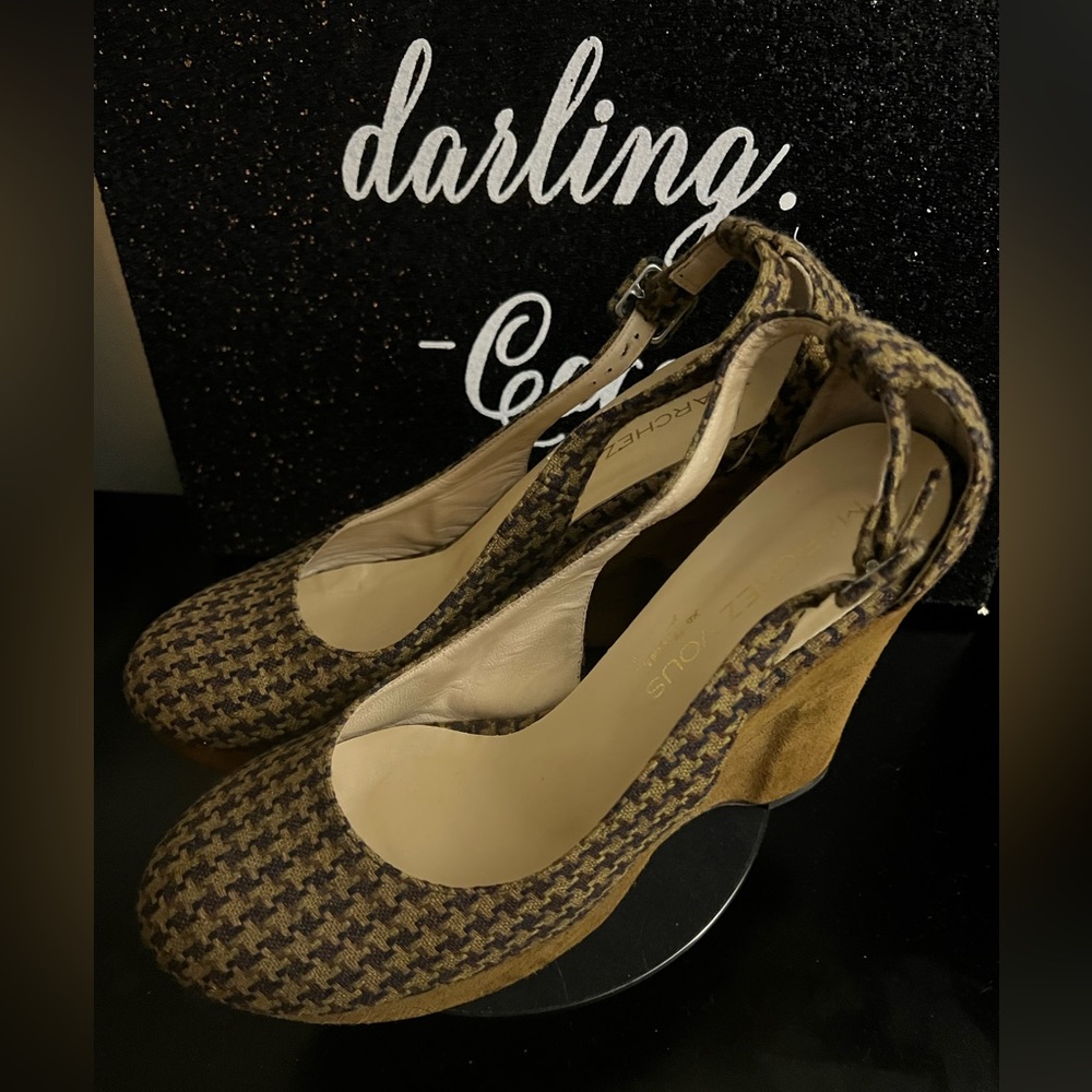 LIKE NEW Marchez Vous Tweed Platform Shoes